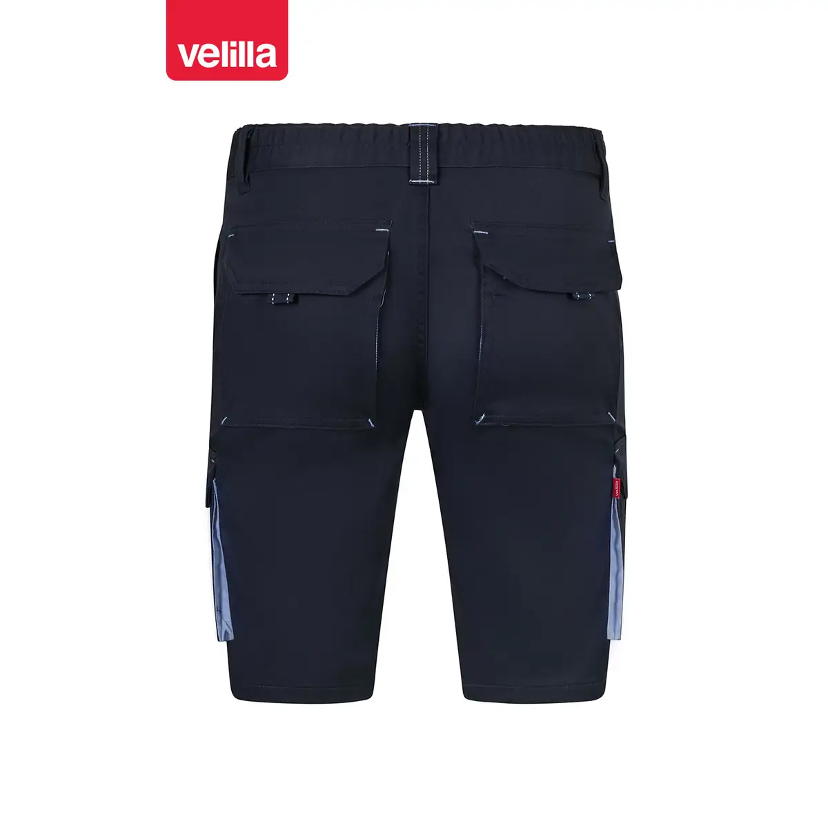 Bermudas stretch bicolor Velilla 103034S 74 Bermudas stretch bicolor Velilla 103034S Azul navy/Celeste, vista trasera