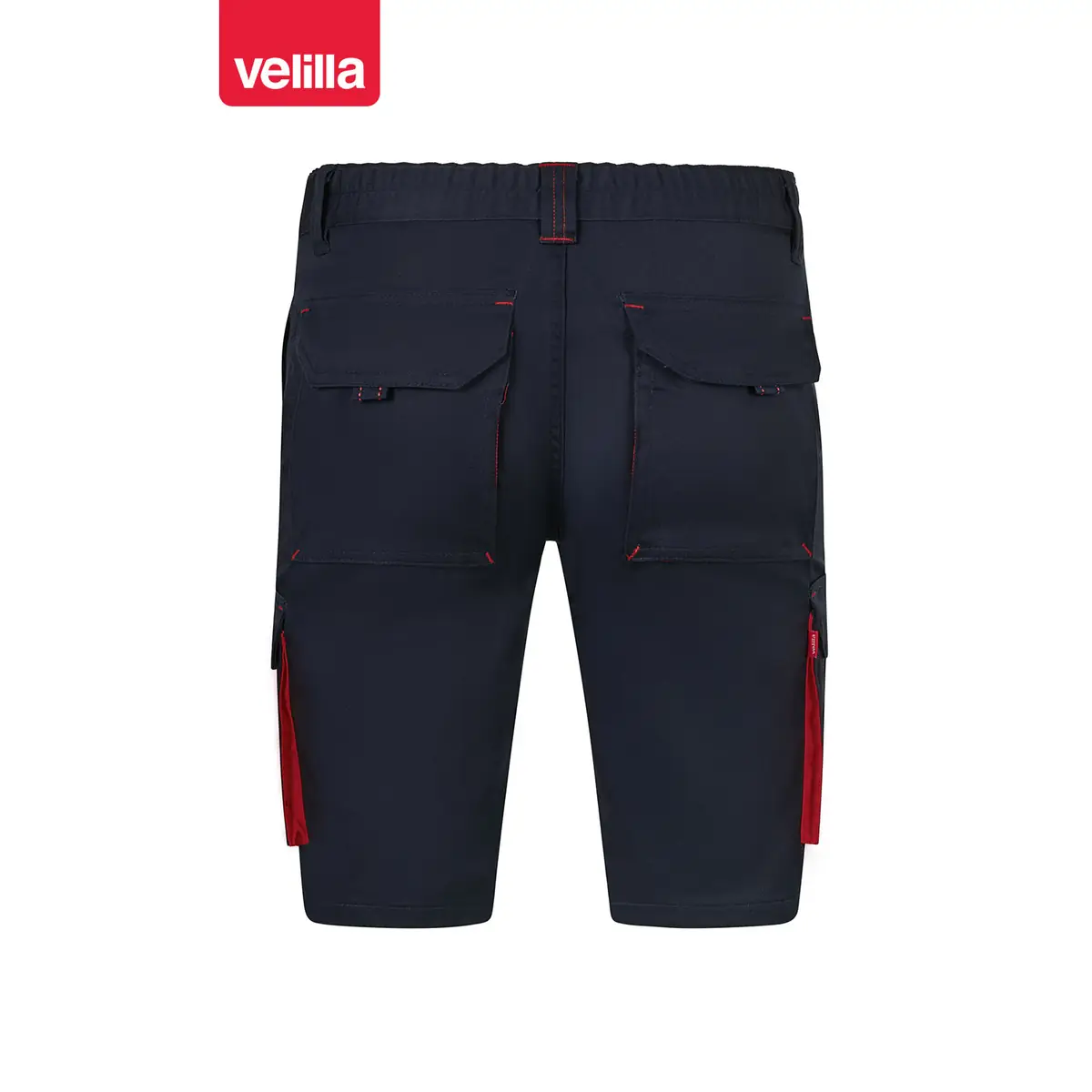Bermudas stretch bicolor Velilla 103034S 62 Bermudas stretch bicolor Velilla 103034S Azul navy/Rojo, vista trasera