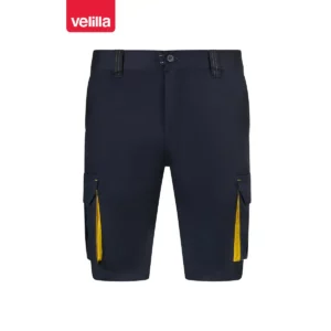 Bermudas stretch bicolor Velilla 103034S Azul navy/Amarillo, vista frontal
