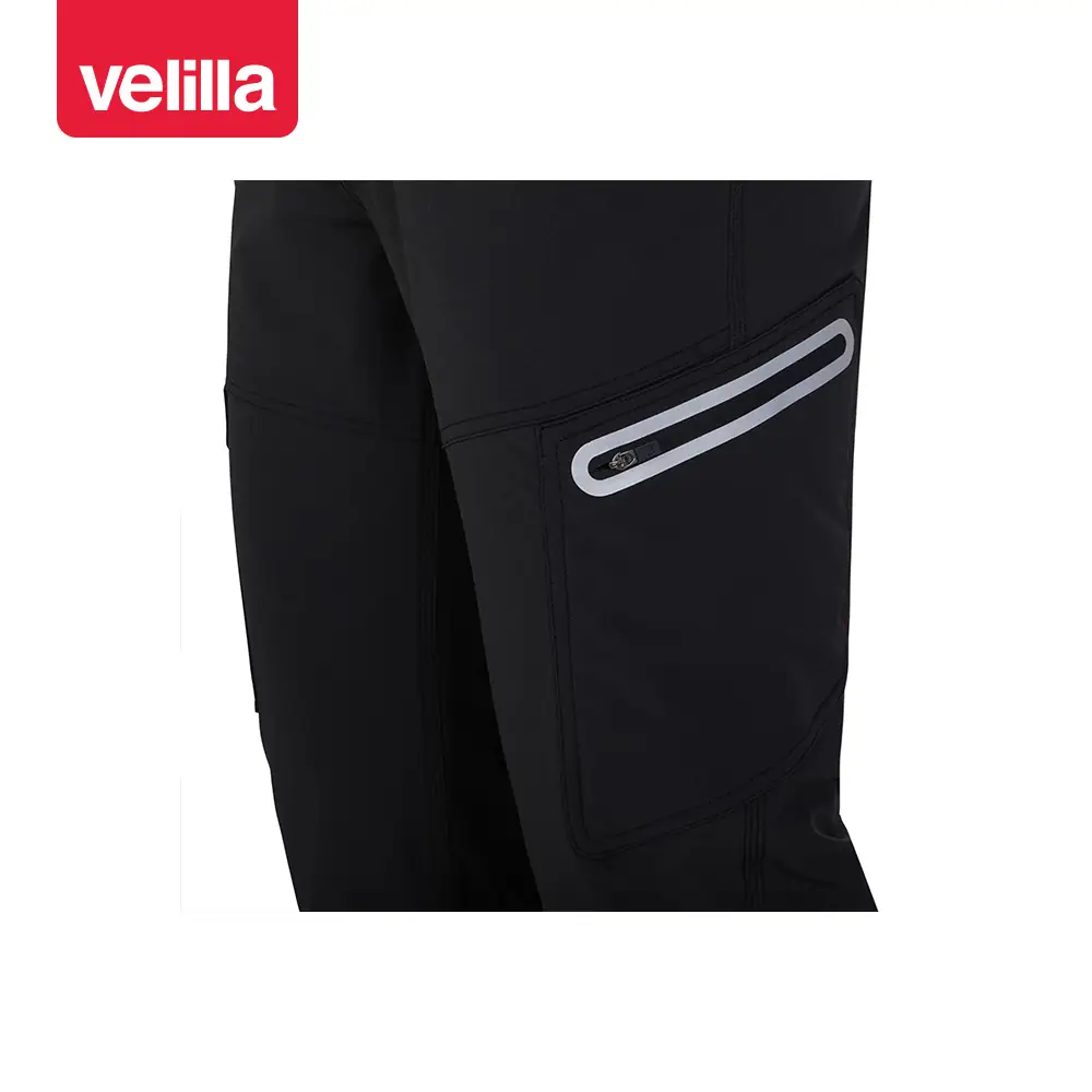 Pantalón Velilla V.Dynamix 103035X 20 Pantalón Velilla V.Dynamix 103035X Negro/Negro, detalle de bolsillo con cremallera