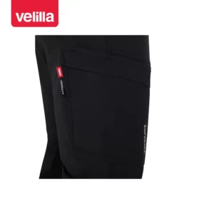 Pantalón Velilla V.Dynamix 103035X Negro/Negro, detalle de bolsillo lateral con tapeta