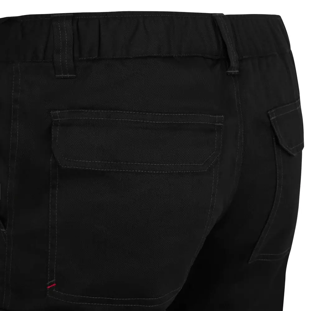 Pantalón forro polar Velilla 103037 14 Pantalón forro polar Velilla 103037 Negro, detalle de cintura y bolsillo trasero
