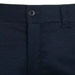 Pantalón forro polar Velilla 103037 Azul navy, detalle de botón y cintura