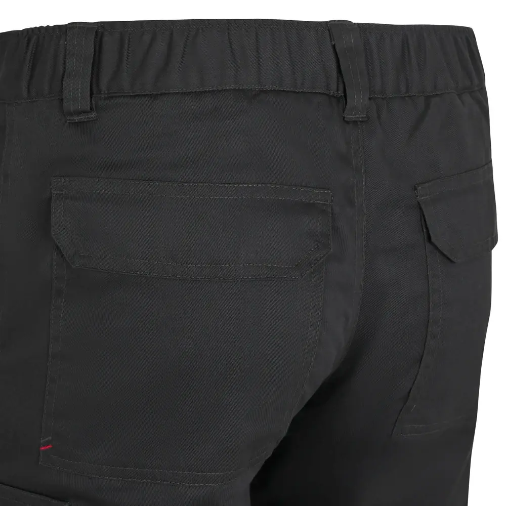 Pantalón forro polar Velilla 103037 24 Pantalón forro polar Velilla 103037 Gris antracita, detalle de cintura y bolsillo trasero
