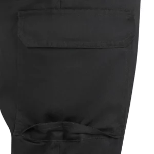 Pantalón forro polar Velilla 103037 Gris antracita, detalle de tapeta y fuelle del bolsillo lateral