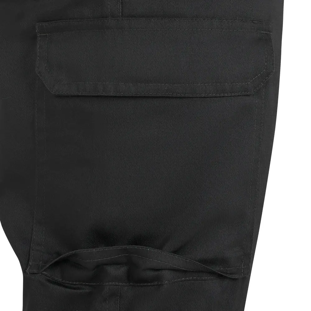 Pantalón forro polar Velilla 103037 27 Pantalón forro polar Velilla 103037 Gris antracita, detalle de tapeta y fuelle del bolsillo lateral