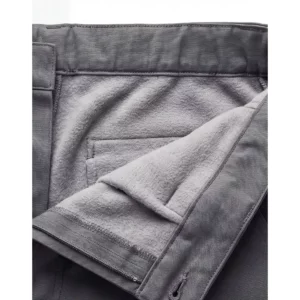 Pantalón forro polar Velilla 103037 Gris antracita, detalle de forro polar interior