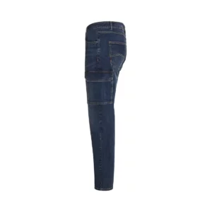 Pantalón dénim multibolsillos Velilla 103048S Dénim azul, vista lateral