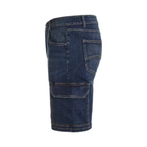 Bermuda dénim stretch Velilla 103049S Dénim azul, vista lateral