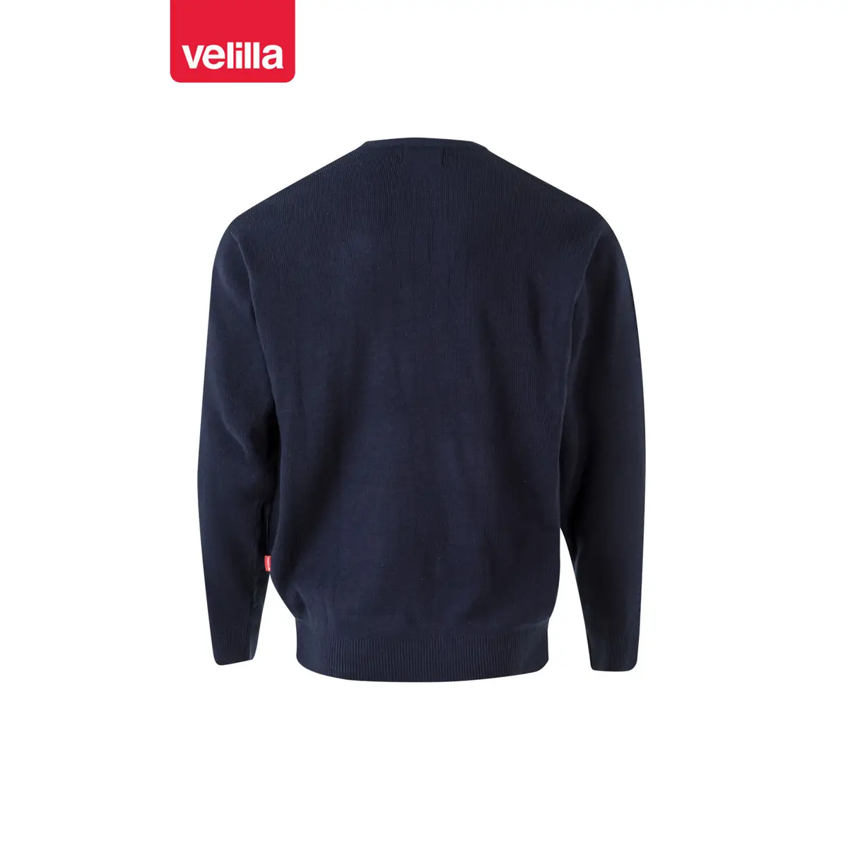 Jersey punto fino cuello pico Velilla 104 6 Jersey punto fino cuello pico Velilla 104 Azul marino, vista trasera