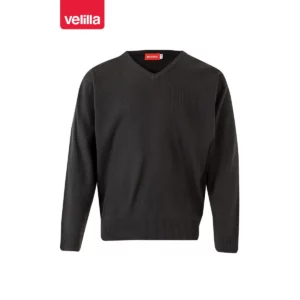 Jersey punto fino cuello pico Velilla 104 Gris, vista frontal