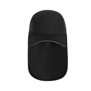 Gorra con cubrenucas Velilla 104001 Negro, vista frontal