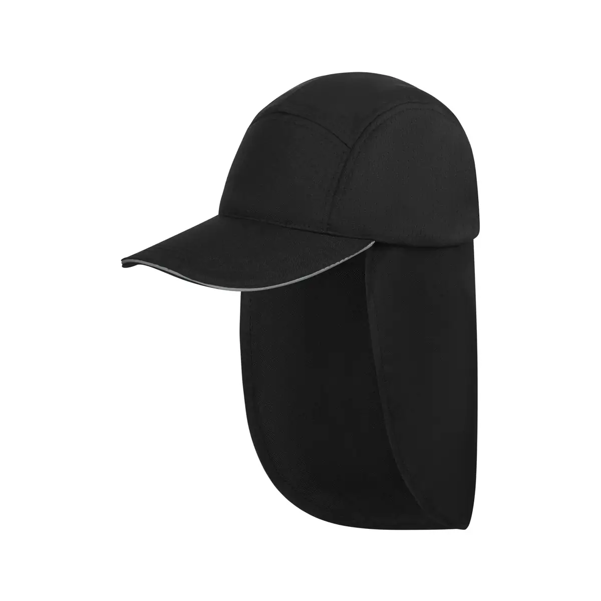 Gorra con cubrenucas Velilla 104001 2 Gorra con cubrenucas Velilla 104001 Negro, vista lateral