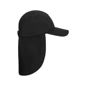 Gorra con cubrenucas Velilla 104001 Negro, vista lateral opuesto