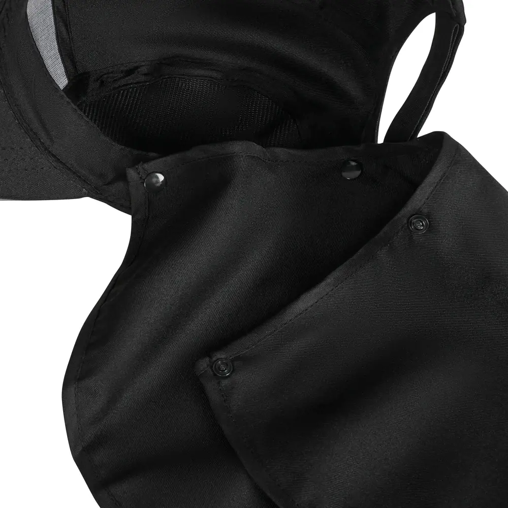 Gorra con cubrenucas Velilla 104001 11 Gorra con cubrenucas Velilla 104001 Negro, detalle de sujeción del cubrenucas