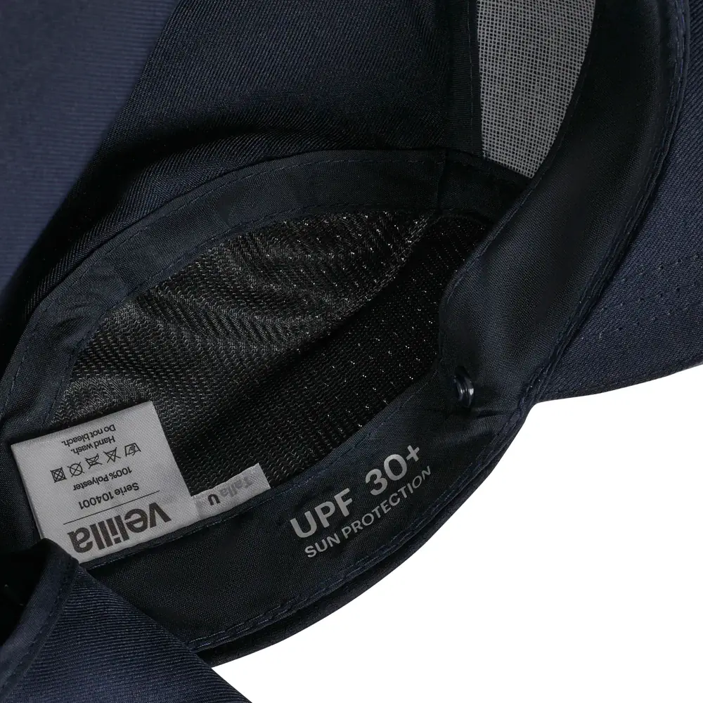 Gorra con cubrenucas Velilla 104001 13 Gorra con cubrenucas Velilla 104001 Azul navy, detalle de banda interior