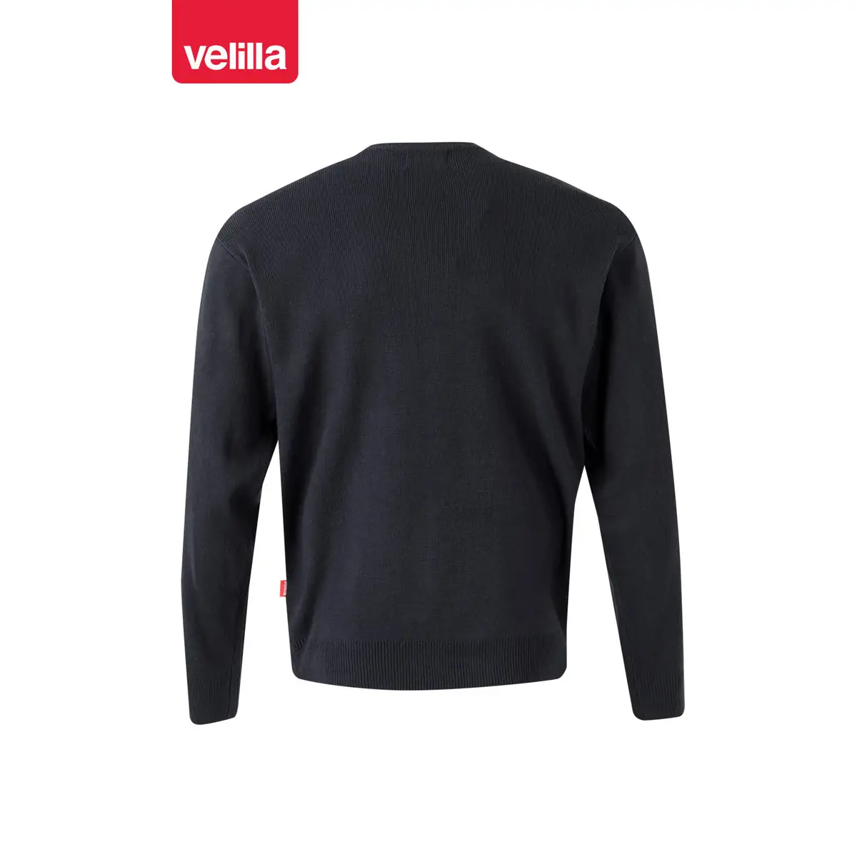 Jersey punto fino cuello redondo Velilla 105 3 Jersey punto fino cuello redondo Velilla 105 Azul marino, vista trasera