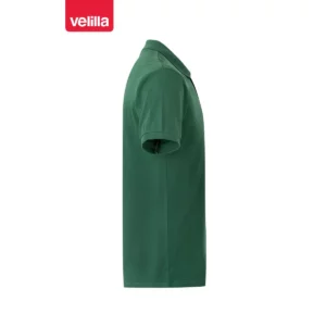 Polo manga corta Velilla 105502 Verde bosque, vista lateral