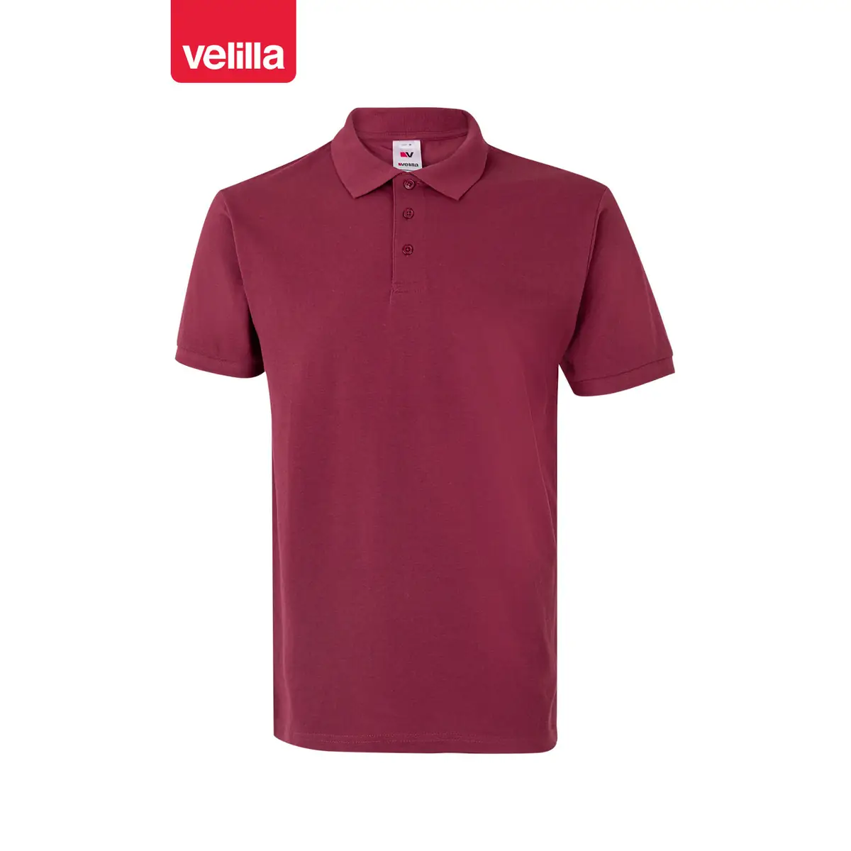Polo manga corta Velilla 105502 43 Polo manga corta Velilla 105502 Granate, vista frontal