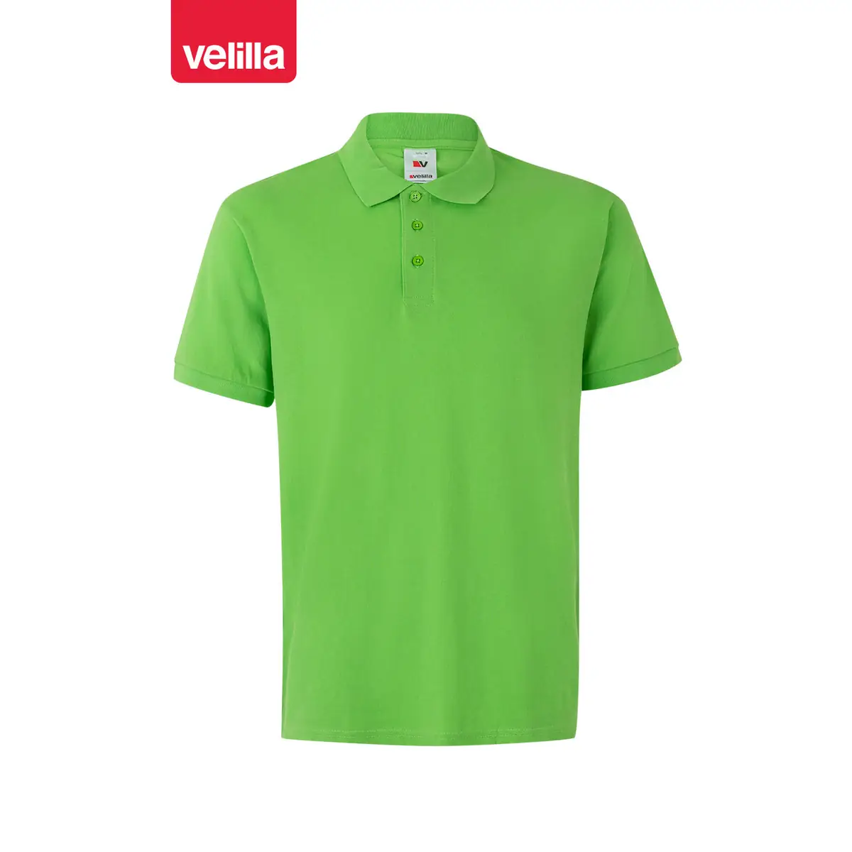 Polo manga corta Velilla 105502 28 Polo manga corta Velilla 105502 Verde lima, vista frontal