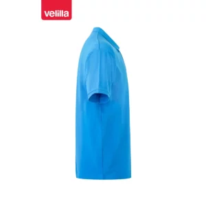 Polo manga corta Velilla 105502 Turquesa, vista lateral