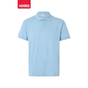 Polo manga corta Velilla 105502 Celeste claro, vista frontal