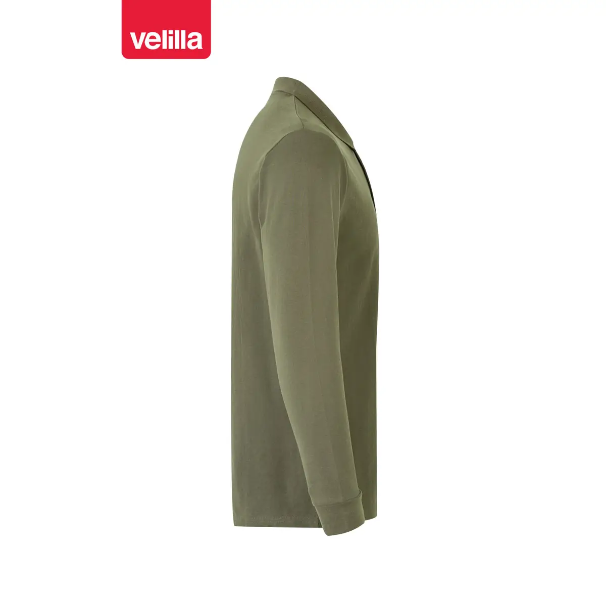 Polo manga larga Velilla 105503 23 Polo manga larga Velilla 105503 Verde caza, vista lateral