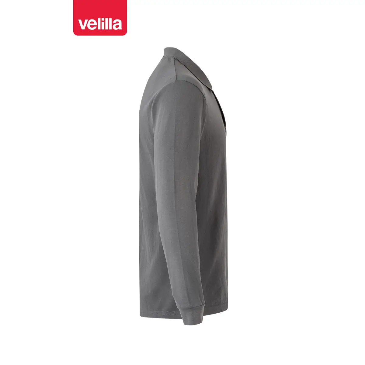 Polo manga larga Velilla 105503 5 Polo manga larga Velilla 105503 Gris, vista lateral
