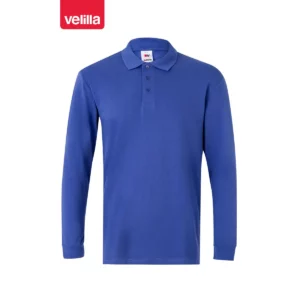 Polo manga larga Velilla 105503 Azulina, vista frontal