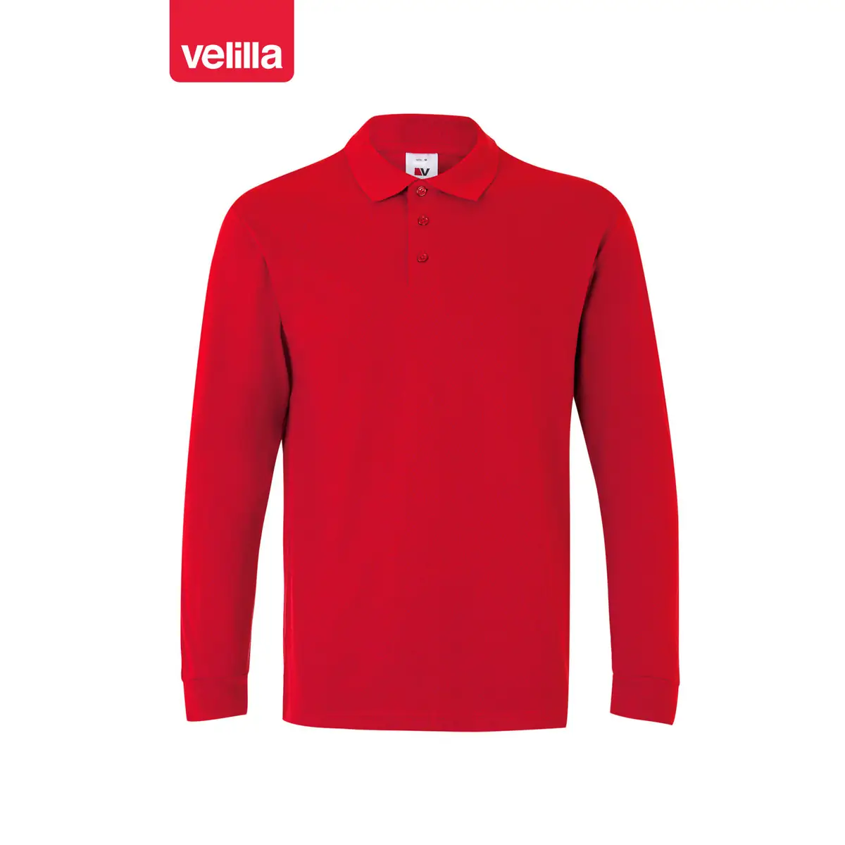 Polo manga larga Velilla 105503 28 Polo manga larga Velilla 105503 Rojo, vista frontal