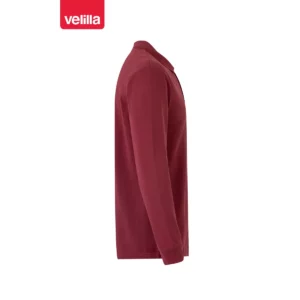 Polo manga larga Velilla 105503 Granate, vista lateral