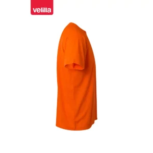 Camiseta técnica Velilla 105506 Naranja flúor, vista lateral