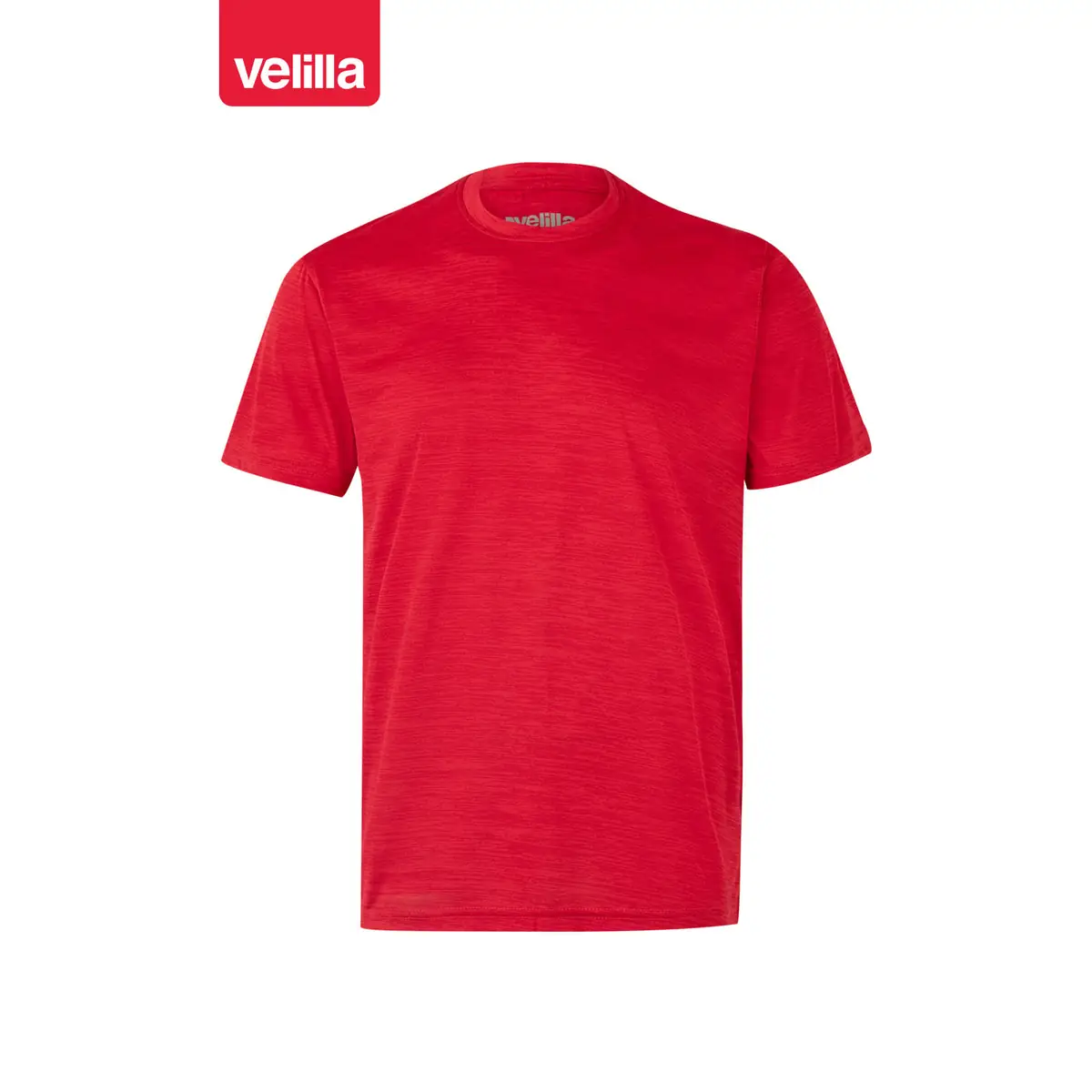Camiseta técnica jaspeada Velilla 105507 7 Camiseta técnica jaspeada Velilla 105507 Rojo jaspeado, vista frontal
