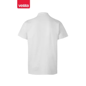 Polo stretch manga corta hombre Velilla 105508S Blanco, vista trasera