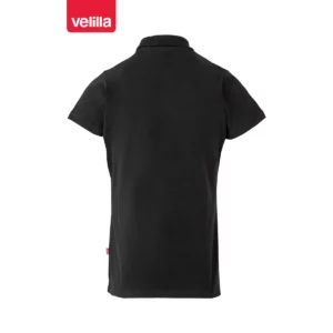 Polo stretch manga corta mujer Velilla 105509S Negro, vista trasera