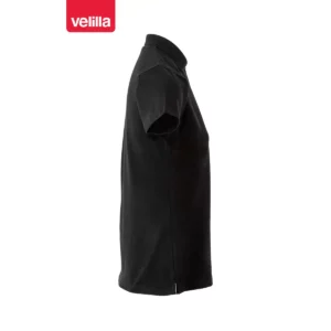 Polo stretch manga corta mujer Velilla 105509S Negro, vista lateral