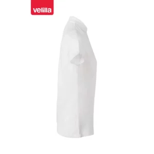 Polo stretch manga corta mujer Velilla 105509S Blanco, vista lateral