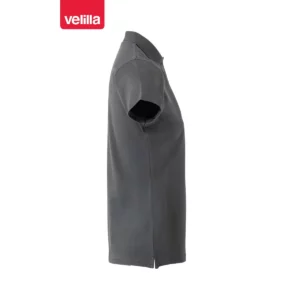 Polo stretch manga corta mujer Velilla 105509S Gris, vista lateral