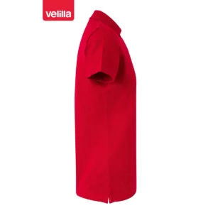 Polo stretch manga corta mujer Velilla 105509S Rojo, vista lateral
