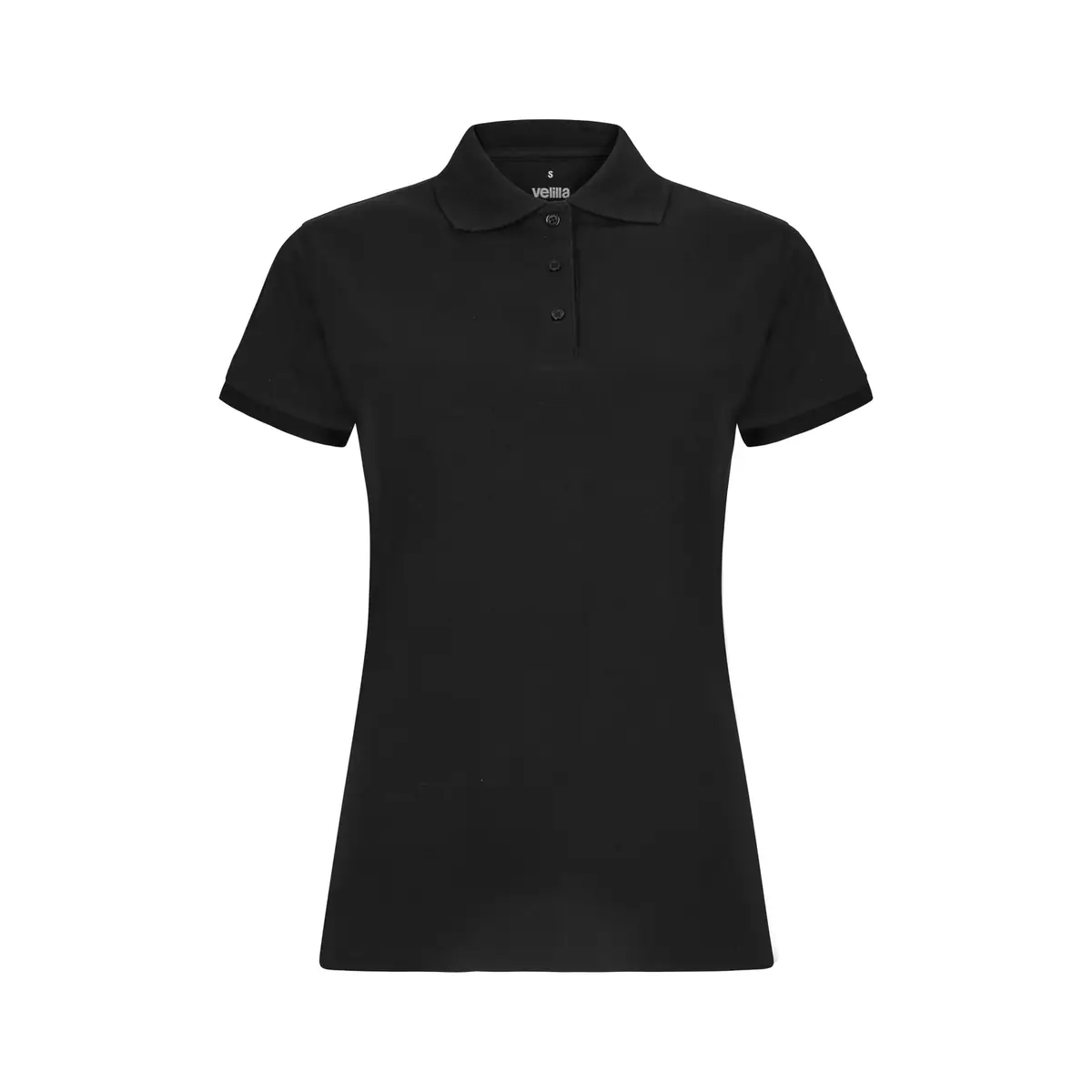 Polo OCS manga corta mujer Velilla 105510SW 5 Polo OCS manga corta mujer Velilla 105510SW Negro, vista frontal