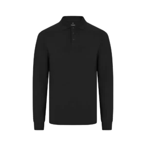 Polo OCS manga larga hombre Velilla 105511S Negro, vista frontal