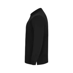 Polo OCS manga larga hombre Velilla 105511S Negro, vista lateral