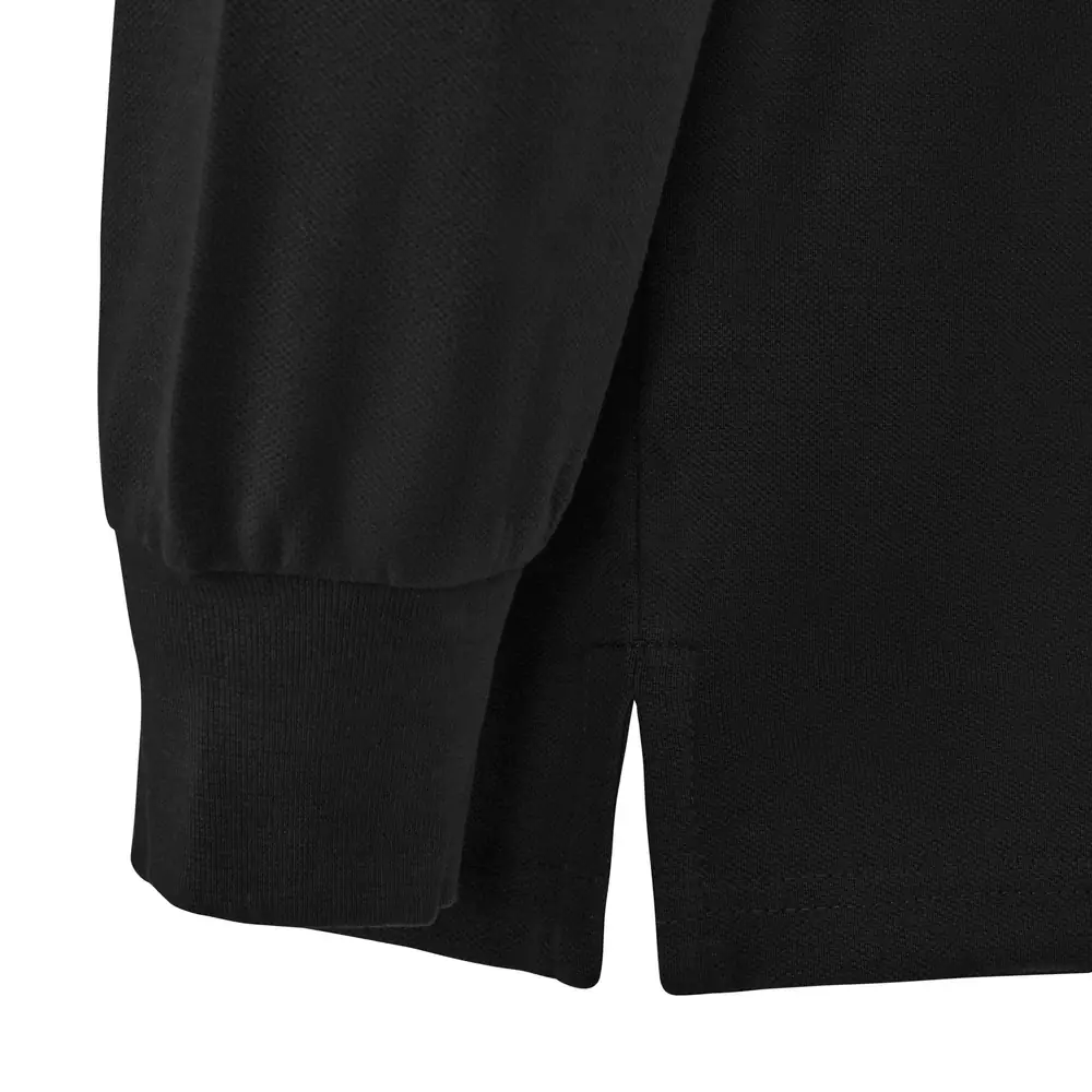 Polo OCS manga larga hombre Velilla 105511S 20 Polo OCS manga larga hombre Velilla 105511S Negro, detalle de puño y abertura lateral