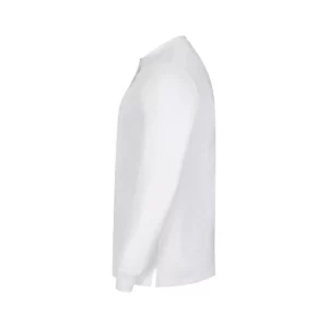 Polo OCS manga larga hombre Velilla 105511S Blanco, vista lateral