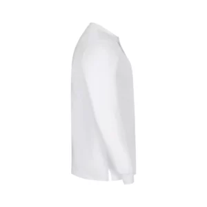 Polo OCS manga larga hombre Velilla 105511S Blanco, vista lateral opuesta