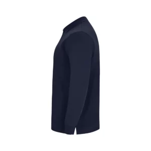 Polo OCS manga larga hombre Velilla 105511S Azul navy, vista lateral