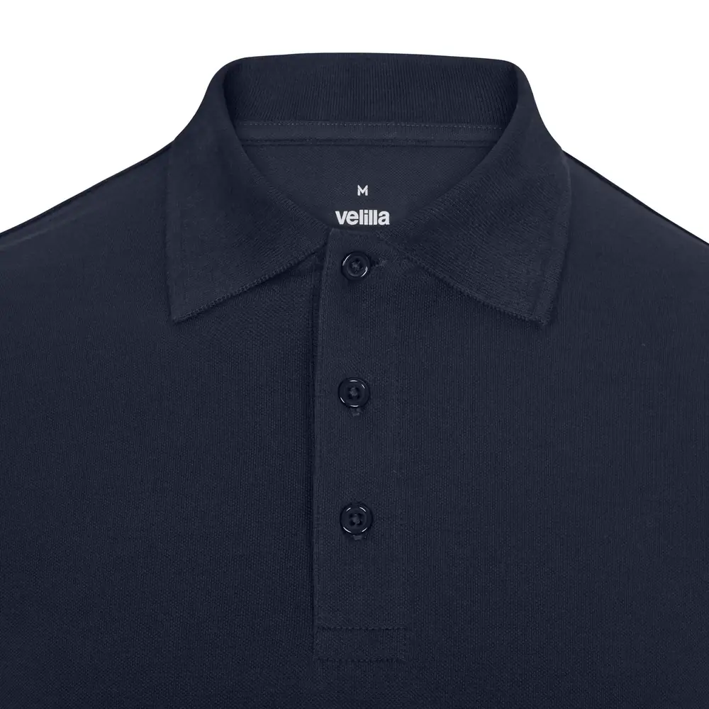Polo OCS manga larga hombre Velilla 105511S 21 Polo OCS manga larga hombre Velilla 105511S Azul navy, detalle de cuello y cierre de botones