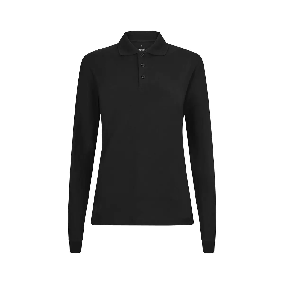 Polo OCS manga larga mujer Velilla 105511SW 5 Polo OCS manga larga mujer Velilla 105511SW Negro, vista frontal