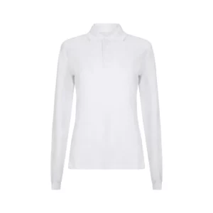 Polo OCS manga larga mujer Velilla 105511SW Blanco, vista frontal