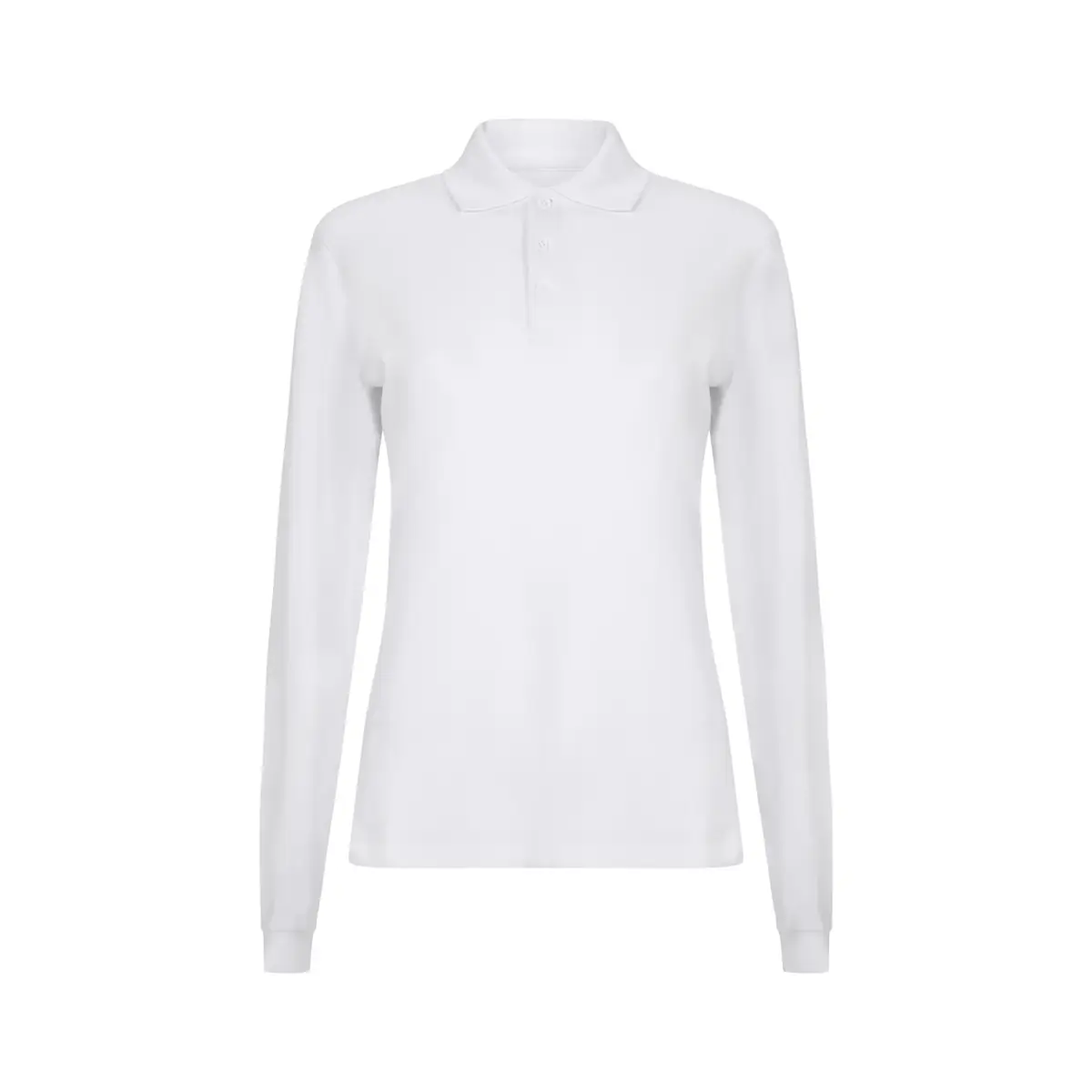 Polo OCS manga larga mujer Velilla 105511SW 1 Polo OCS manga larga mujer Velilla 105511SW Blanco, vista frontal